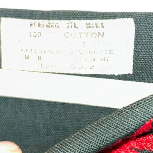 Vintage Ecuadorian Forest Green Embroidered Wedding tunic dress M - Picture 4 of 10